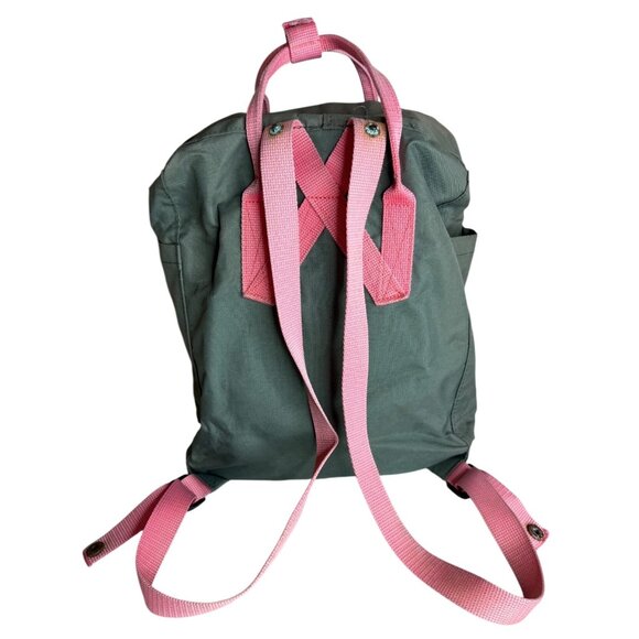 Kanken Fjallraven Green Backpack with Pink Accents Standard Classic Size - Picture 2 of 7